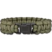 Mil-Tec Bracelet de survie en paracorde oliv : S