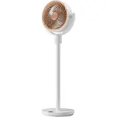 Switchbot Ventilateur sur pied avec circulation d'air et éclairage RGB, couleur : blanc