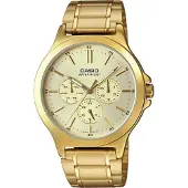 Casio Mtpv300g9audf 47mm 3atm Quartz Analogical Watch Doré Homme