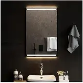 vidaXL Miroir de salle de bain LED 50x80 cm