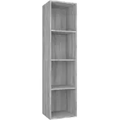 vidaXL Bibliothèque/Meuble TV Sonoma gris 36x30x143 cm