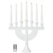 Markslöjd Torpa, bougeoir de l'Avent, blanc, à piles