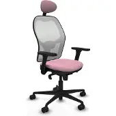 Piqueras Y Crespo Chaise de bureau avec appuie-tête 3D036N1 Rosa