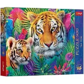 Trefl Puzzle 500 pièces « Tea Time » : Les tigres de la jungle –