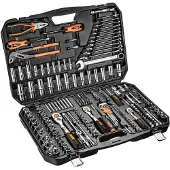 Neo Tools Clés à douille 1/2", 3/8", 1/4", set de 233 pcs 1/4", jeu de 233 pièces