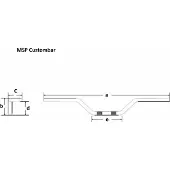 Fehling Custom-Bar haut 850 mm noir