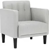 vidaXL Fauteuil avec accoudoirs gris nuage 53 cm Tissu