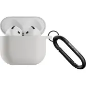 Native Union , étui en silicone pour AirPods 4 avec mousqueton en métal, gris