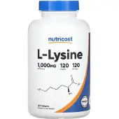 Nutricost , L-Lysine, 1 000 mg, 120 comprimés