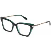 Just cavalli Lunettes de Vue VJC123 53/17/140 Blu/verde trasparente lucido Acetato WOMAN VJC123