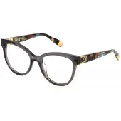 Furla Lunettes de Vue VFU864 53/19/140 Grigio scuro lucido Acetato WOMAN VFU864