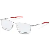 Porsche Design Lunettes de Vue - - P81007 - Métal - Palladium/Red - Homme