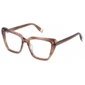 Furla Lunettes de Vue - - VFU988V - Marron chiaro striato - Acétate - 54/17/140