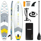 Rebel Planche de stand-up paddle gonflable , technologie drop-stitch, 350 cm, avec pagaie et accessoires