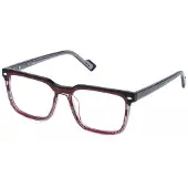 Sting Lunettes de vue - - VST542 - Rosso striato lucido - Acétate - 53/17/145