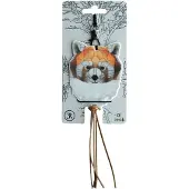 SmartaSaker Unisexe, Porte-clés, Panda rouge, Orange, Rouge, Gris, Blanc, Argent