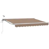 vidaXL Auvent électrique rétractable , taupe, 4 × 3,5 m
