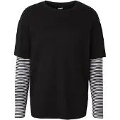 Urban Classics T-Shirt noir / blanc