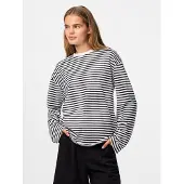 Pieces T-shirt 'PCSadie' noir / blanc