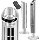 Kesser - Ventilateur tournant avec télécommande, écran LED, ventilateur de table, climatiseur