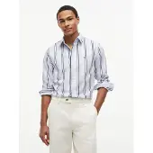 Tommy Hilfiger Chemise 'Regular Fit Multicolour Stripe' bleu marine / bleu clair / rose / blanc