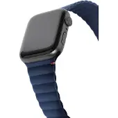 Decoded Sangle de traction magnétique en silicone 42/44mm (Silicone), Sangles de montre, Bleu