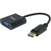 Equip DisplayPort vers VGA (VGA, 15 cm), Adaptateur données + vidéo, Noir