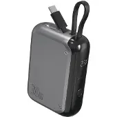 4smarts Powerbank Pocket 10000Mah30W Z Wbudowanym Kablem Usb-C 15Cm Space Grey 540699