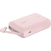 Belkin Batterie Externe 10 000 Mah 20 W Power Delivery Avec Câble Usb-c Intégré - Rose