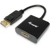 Equip DisplayPort vers HDMI (HDMI, 15 cm), Adaptateur données + vidéo, Noir