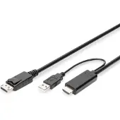 Digitus Ak-330111-020-s 1 M Fiber Optic Cable Rose