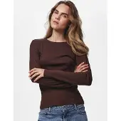 Pieces T-shirt 'PCRUKA' brun foncé