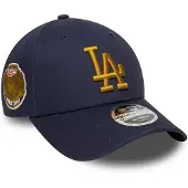 New Era Casquette de sport '9FORTY M-Crown Los Angeles Dodgers MLB World Series Patch' bleu marine