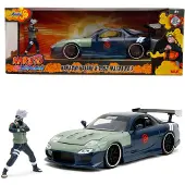 Jada Naruto Kakashi Hatake 2009 Mazda Rx-7 1:24 Vehicle Gris Enfants