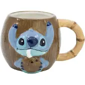 Stor gobelet 3D dans boîte cadeau noix de coco Stitch 420 ml