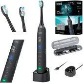 Uni-T Teesa SONIC Brosse à dents sonique pour adultes Noir