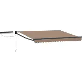 vidaXL Auvente électrique rétractable , couleur taupe, 4,5 × 3 m