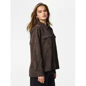 Pieces Effi Overshirt Marron L Femme