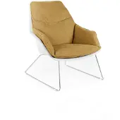 STONES Chaise empilable Cleo en similicuir avec structure en métal gris foncé - Assise et dossier ergonomiques - Design moderne