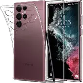 Spigen Coque Liquid Crystal pour Samsung Galaxy S22 Ultra - Transparent