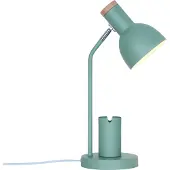 Nordlux Lampe de bureau verte Devone avec porte-plume