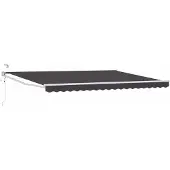 vidaXL Store électrique rétractable, anthracite, 4 x 3 m