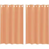 vidaXL Voile Rideaux avec oeillets 2 pcs. Terracota
