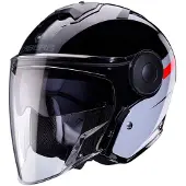 Caberg CabergSohoZephirNoirGrisRougeCasqueJet Taille XL