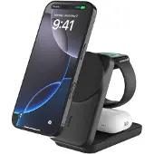 Belkin UltraCharge 25W Qi2 magn. 3-in-1 Lad.klappb.sw. WIZ036kqBK