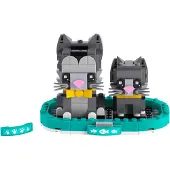 LEGO BrickHeadz Chats à poil court (40441, BrickHeadz)