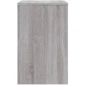 vidaXL Tables d'ensemble 3 pcs. Gris Sonoma Matériau dérivé du bois