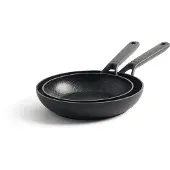 KitchenAid Classic (CC003569-001), Set de poêles, 24 cm & 28 cm, lavable au lave-vaisselle
