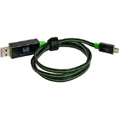 RealPower 187656 Datenkabel LED grün micro-USB auf USB