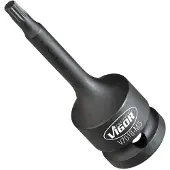Vigor Embout de tournevis à frapper V7018-M5 1/2 pouce (12,5 mm) carré creux intérieur polydenté profil XZN SW M5